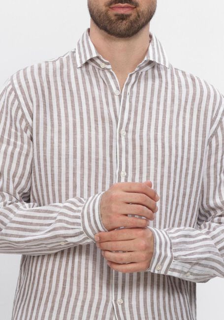 Taupe XACUS Casual overhemd 21221 422ML - large