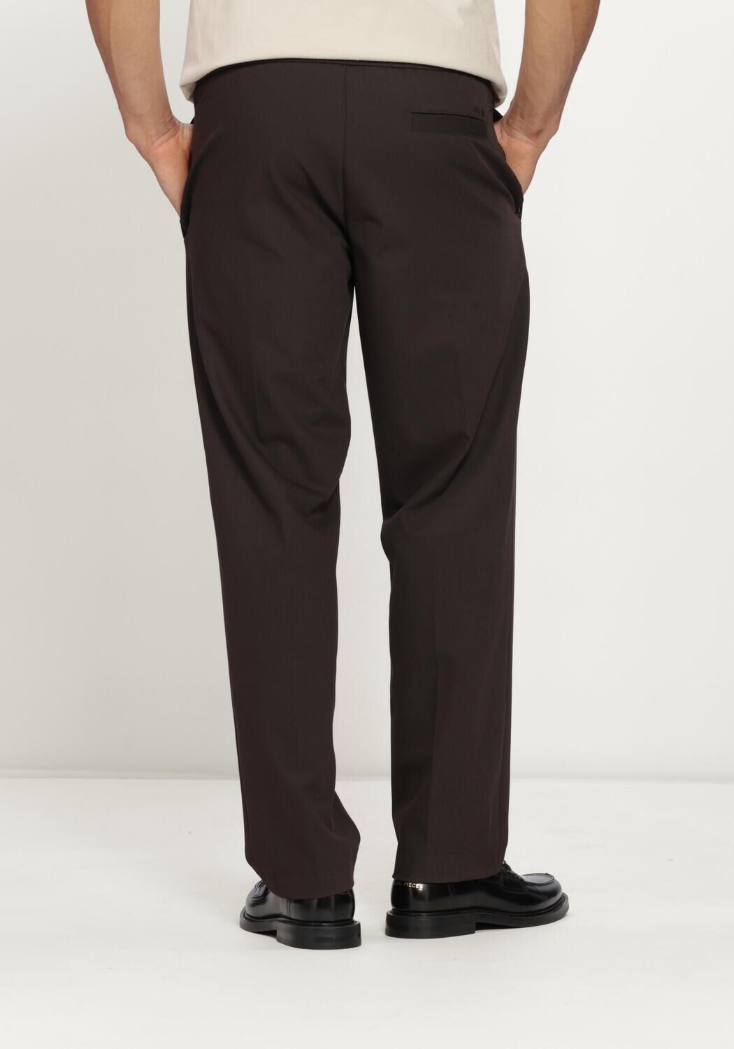 Bruine OLAF HUSSEIN Chino SLIM ELASTICATED PANT - large