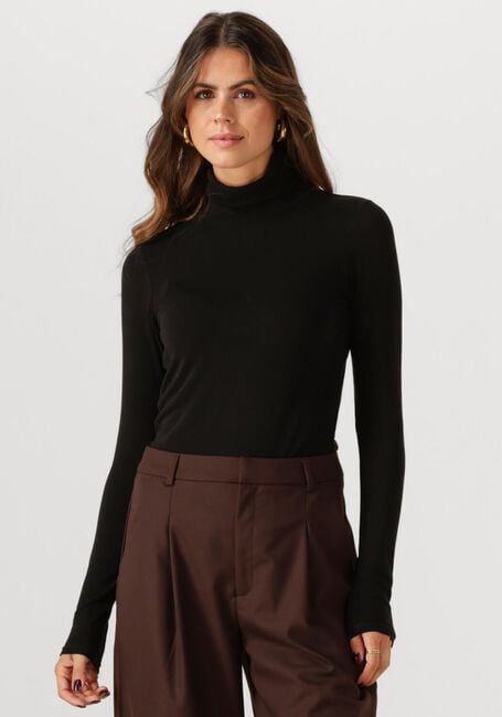 Zwarte SECOND FEMALE Vest MATIMA T-NECK TEE - large