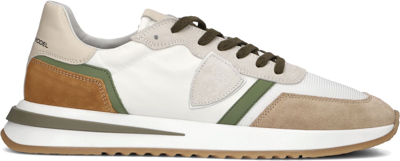 Philippe Model Lage Sneakers Heren Tropez 2.1, Maat: 42, Materiaal: Suède, Kleur: Wit