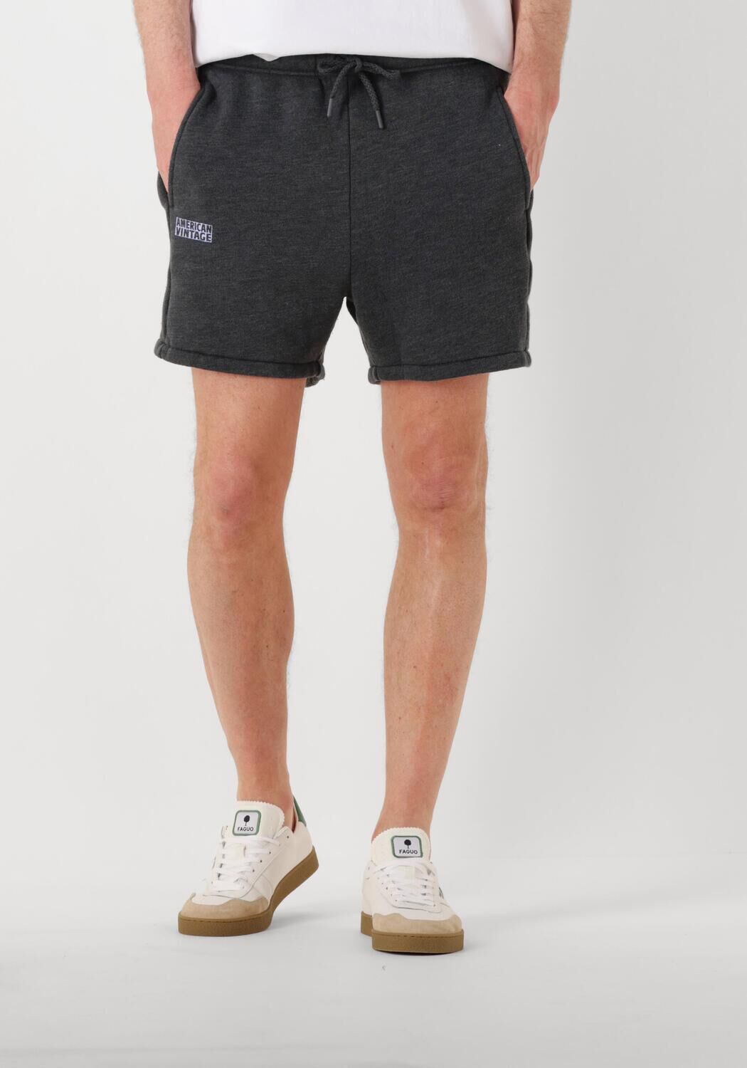 American Vintage Korte Broek Heren Doven Shorts H, Maat: L, Kleur: Grijs