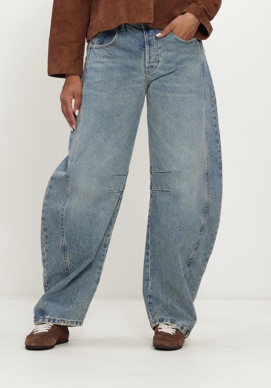 Lichtblauwe LOIS JEANS Wide jeans ALIANA - large