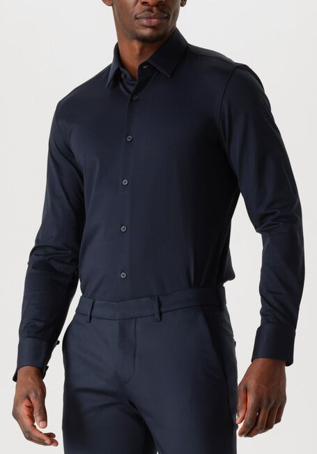 Donkerblauwe BOSS BLACK Klassiek overhemd P-HANK-S-KENT-C1-222 - large