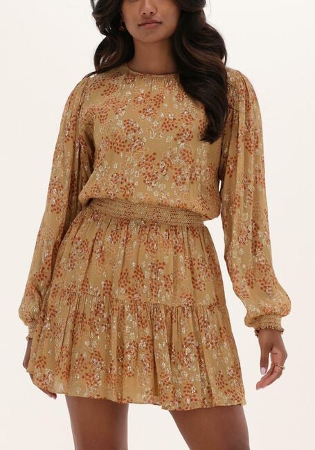 Khaki VANESSA BRUNO Mini jurk SVETLANA DRESS - large
