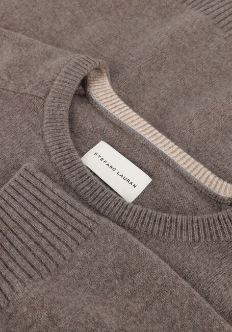 Taupe STEFANO LAURAN Trui CREW - large