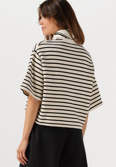 Ecru ANINE BING T-shirt MYERS CROPPED TEE - large