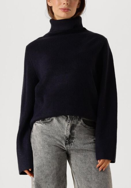 Blauwe CO'COUTURE Coltrui ROW RIB ROLLNECK - large