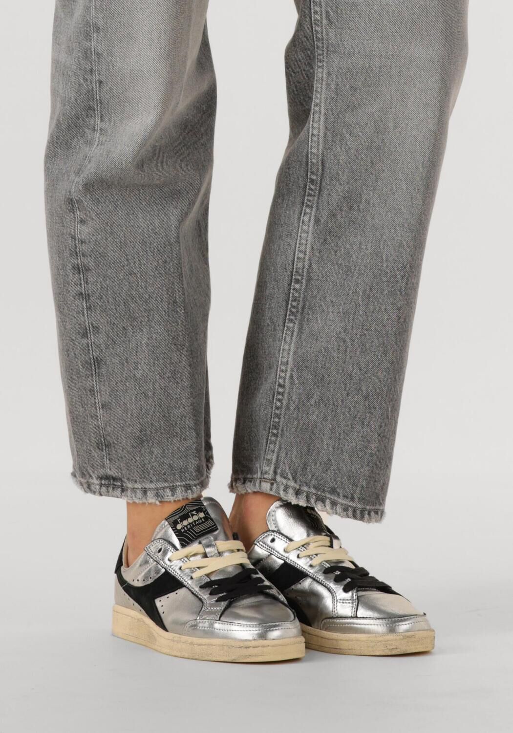 Zilveren DIADORA HERITAGE Lage sneakers PRESTIGE METAL USED - large