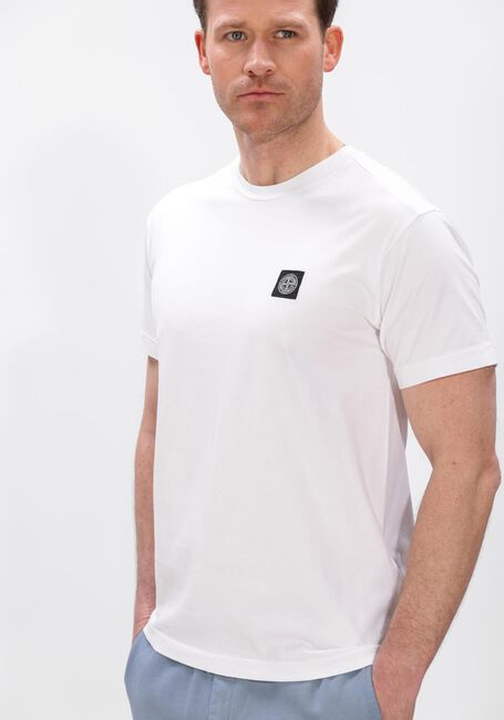 Witte STONE ISLAND T-shirt SS T-SHIRT S0013 - large