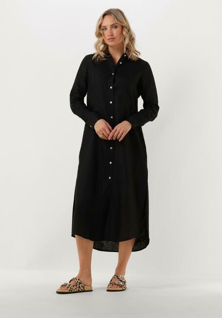 Zwarte RESORT FINEST Maxi jurk SHIRT DRESS - large