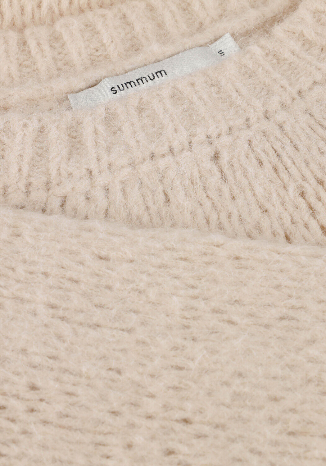 Beige SUMMUM Trui SWEATER ALPACA BLEND KNIT - large