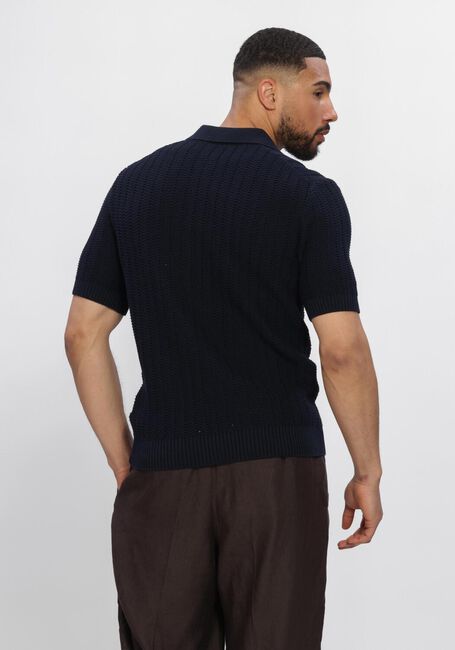 Donkerblauwe GRAN SASSO Polo POLO S/SLV SKIPPER - large