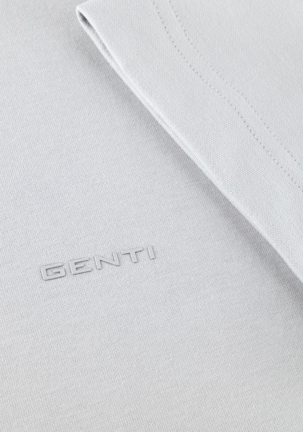 Lichtgrijze GENTI Polo T-SHIRT SS 1227 - large