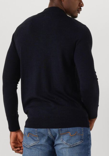 Donkerblauwe STEFANO LAURAN Trui HALF ZIP - large