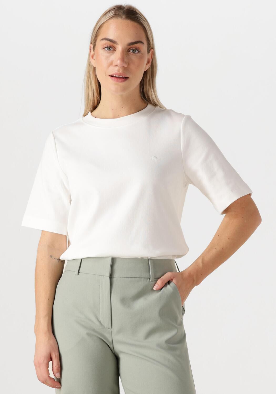 Aimee the Label T-Shirt Dames Zeo, Maat: L, Kleur: Gebroken wit