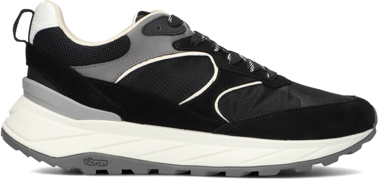 Woolrich Lage Sneakers Heren Running Man, Maat: 44, Materiaal: Suède, Kleur: Zwart