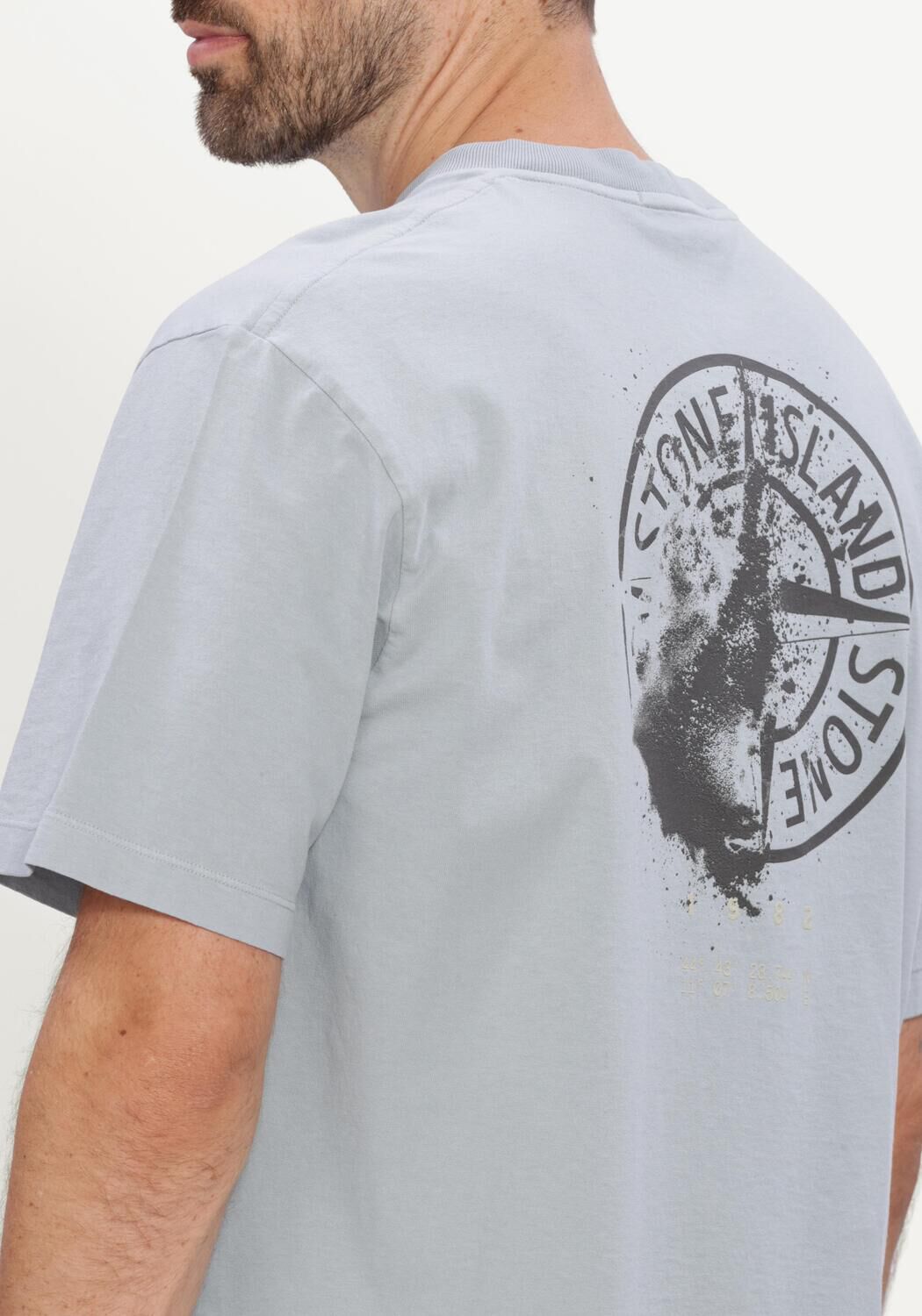 Lichtgrijze STONE ISLAND T-shirt SS T-SHIRT S0534 - large