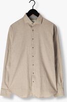 Beige PROFUOMO Klassiek overhemd SHIRT CUTAWAY SC COTTON LINNEN - medium