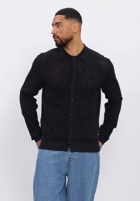 Zwarte FILLING PIECES Vest KNIT LONGSLEEVE BREAKING BREAD - large