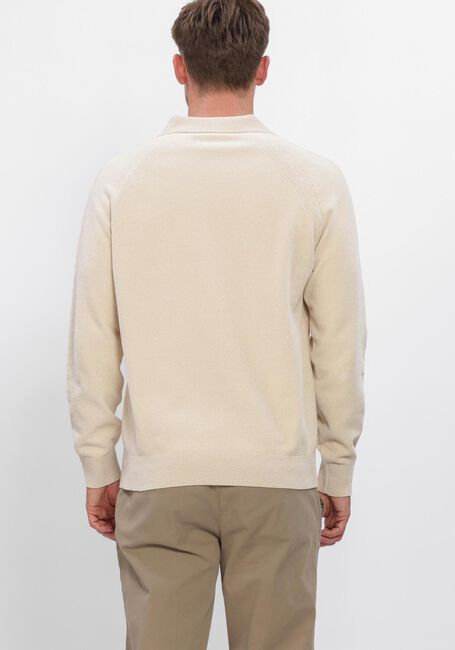 Beige PROFUOMO Trui POLO LS CHENILLE - large