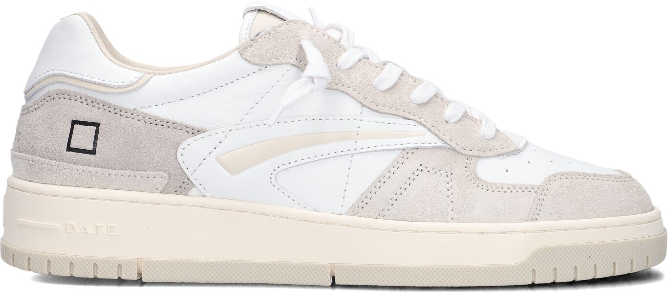 D.A.T.E Lage Sneakers Heren Torneo, Maat: 41, Materiaal: Suède, Kleur: Wit