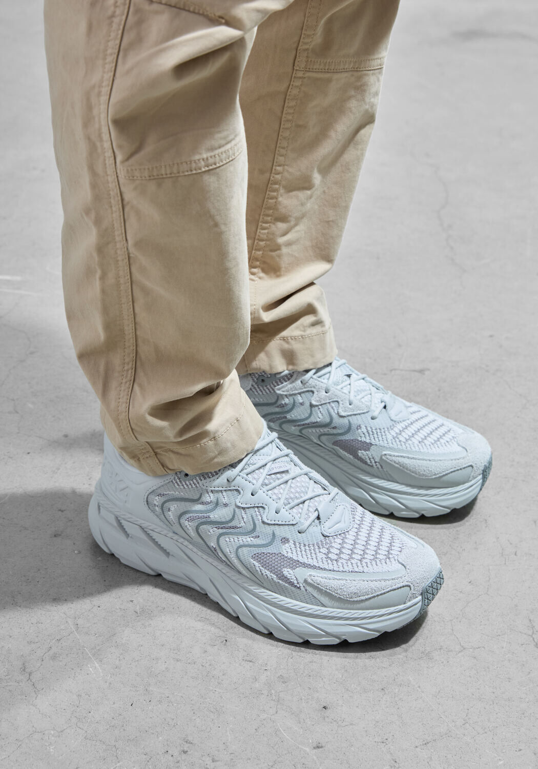 Grijze HOKA Sneakers CLIFTON LS - medium