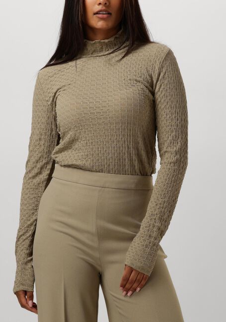 Groene DANTE6 Trui ZANE STRUCTURED LAYERING TOP - large