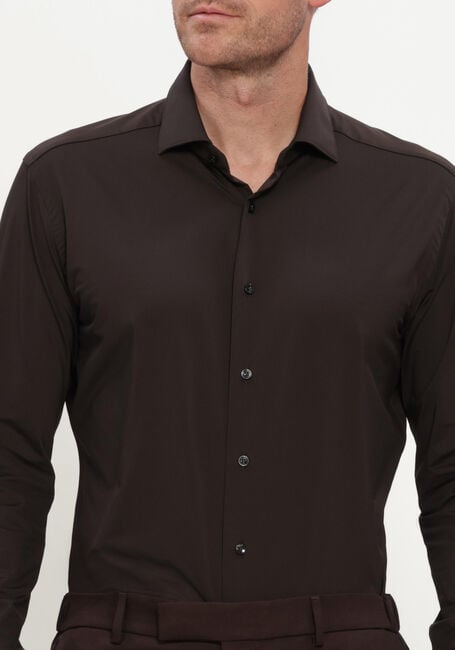 Bruine XACUS Klassiek overhemd ACTIVE SHIRT 558ML - large