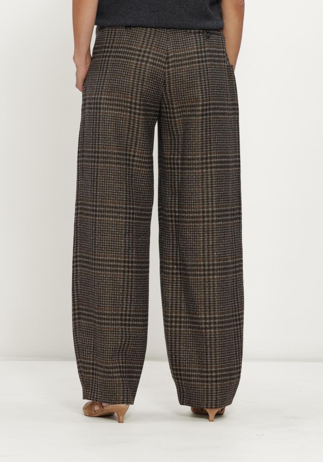 Bruine MARGAUX LONNBERG Wijde broek ANTHON PANTALON - large