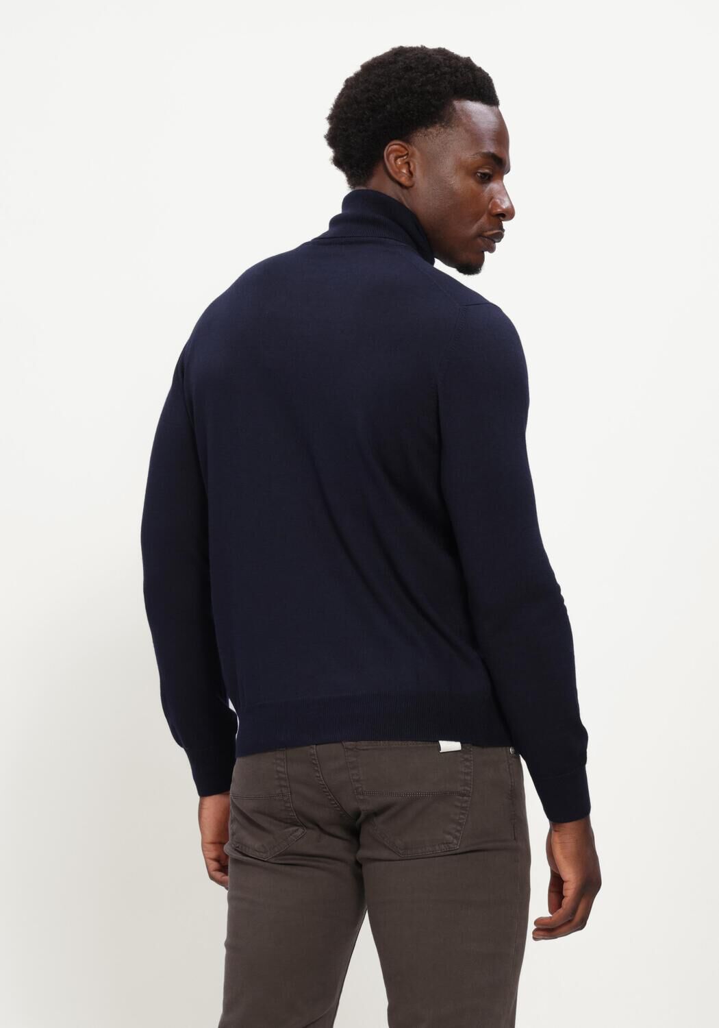 Donkerblauwe GRAN SASSO Coltrui TURTLE NECK - large