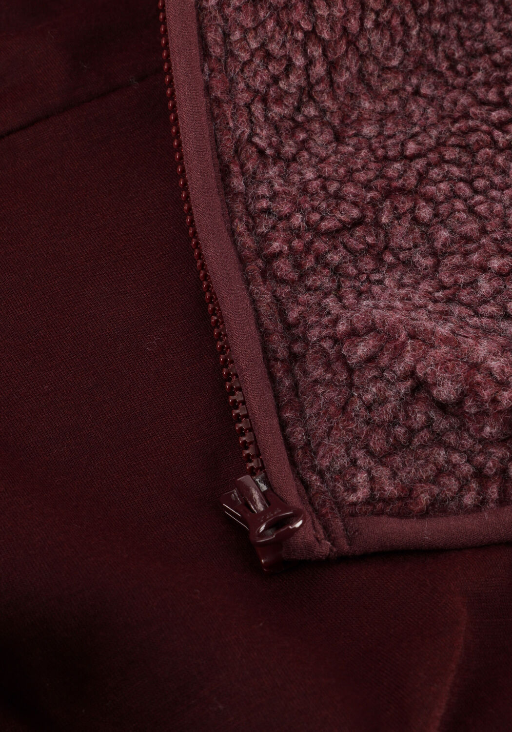 Bordeaux AMERICAN VINTAGE Faux fur jas HOKTOWN WOMAN - large