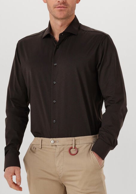 Bruine XACUS Klassiek overhemd ACTIVE SHIRT 558ML VAR070 - large