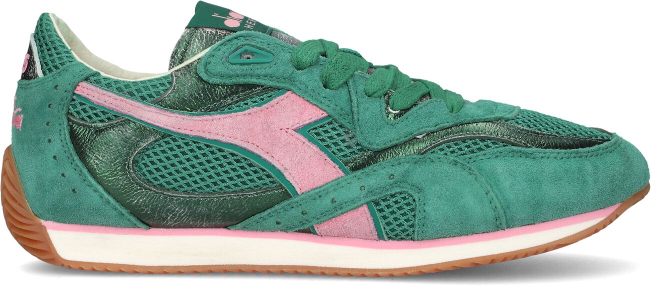 Diadora Heritage Lage Sneakers Dames Equipe Revenge, Maat: 38, Materiaal: Suède, Kleur: Groen afbeelding 1