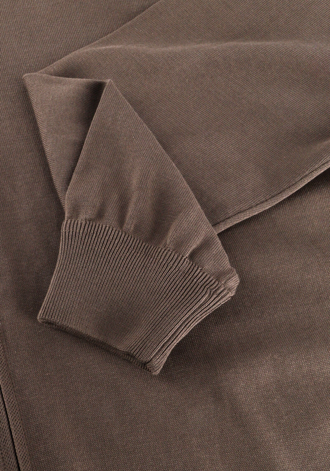 Taupe FILIPPO DE LAURENTIIS Trui FULLZIP COLLO POLO ML - large