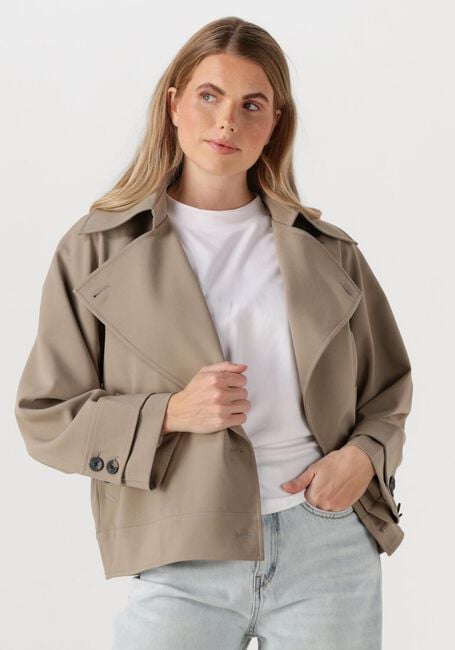 Beige SECOND FEMALE Trenchcoats SILVIE TRENCH JACKET - large