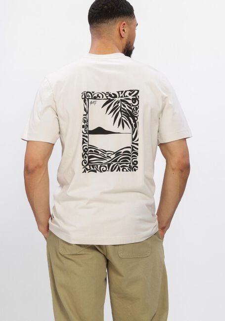 Beige GENTI T-shirt T-SHIRT SS 1223 - large