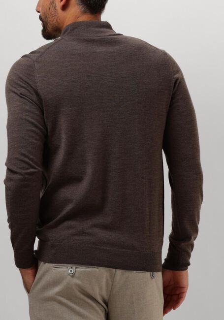Taupe PROFUOMO Trui PULLOVER HALF ZIP - large