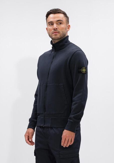 Donkerblauwe STONE ISLAND Vest ZIP UP CARDIGAN S0051 - large