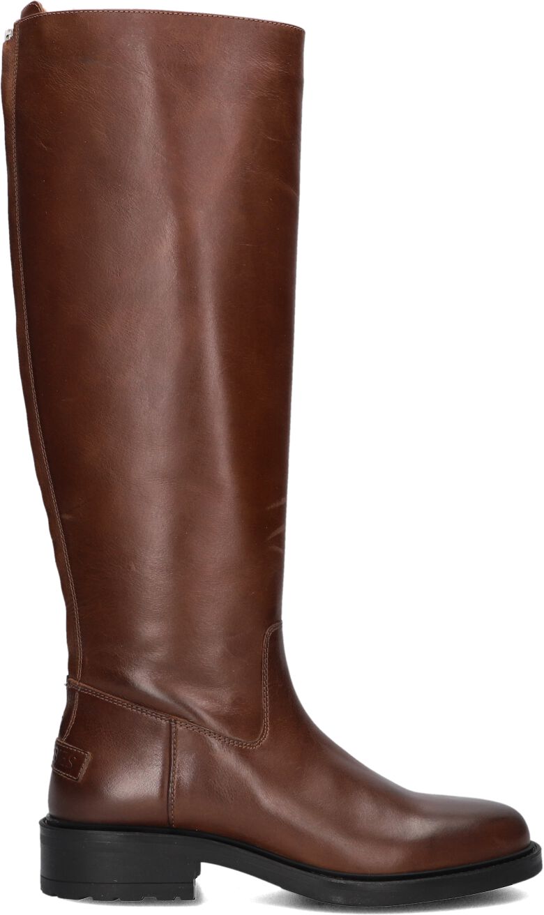 Shabbies Hoge Laarzen Dames Dean Tala, Maat: 37, Materiaal: Leer, Kleur: Cognac