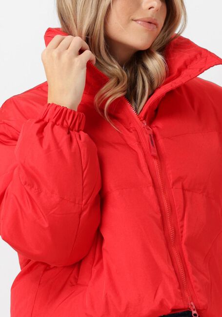 Rode CO'COUTURE Gewatteerde jas FROSTY CROP PURR JACKET - large