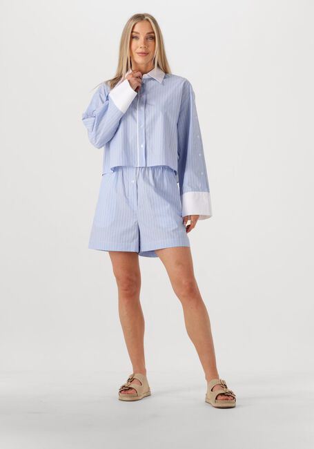 Blauwe SECOND FEMALE Blouses ALANIS COMBI SHIRT - large