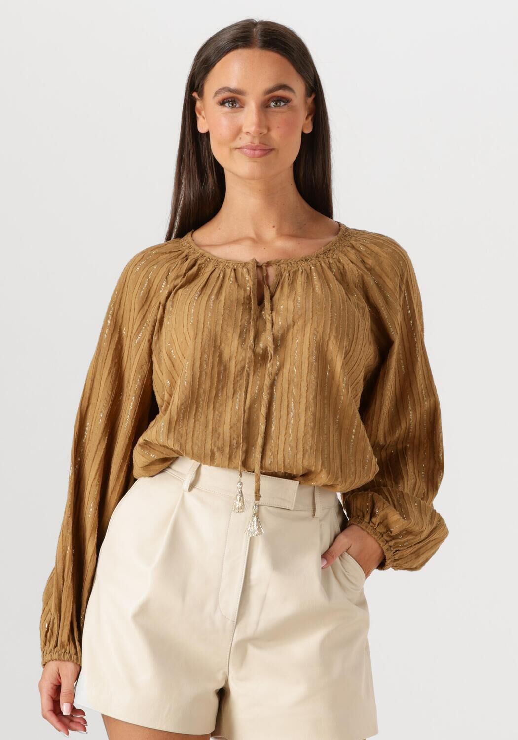 Devotion Blouse Dames Magic, Maat: M, Kleur: Bruin afbeelding 1