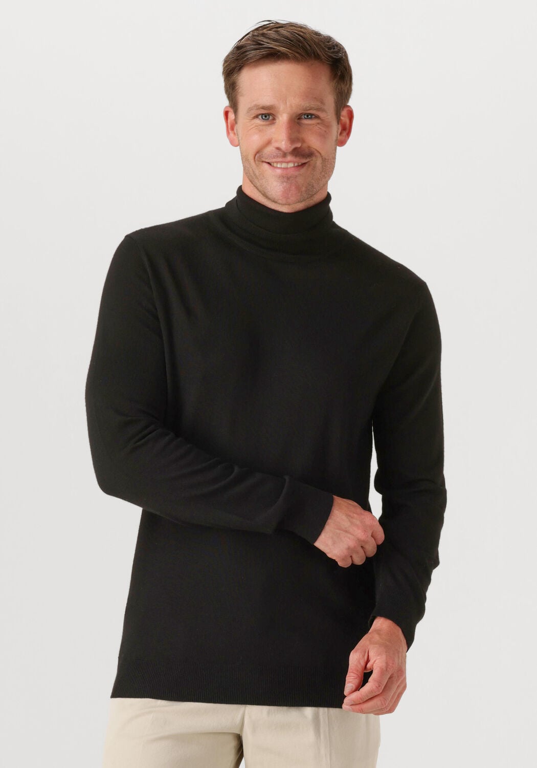 Stefano Lauran Coltrui Heren Col, Maat: M, Kleur: Zwart