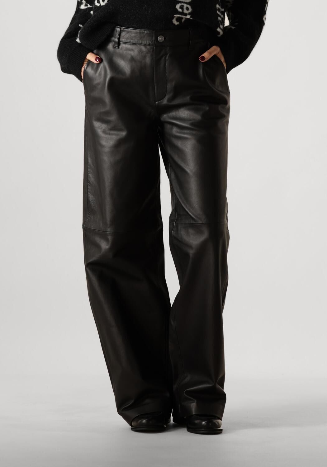 Copenhagen Muse Wijde Broek Dames Cmroyal-pants, Maat: L, Kleur: Zwart