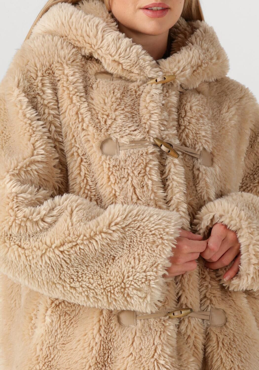 Beige IBANA Teddy jas CHARISMA - large