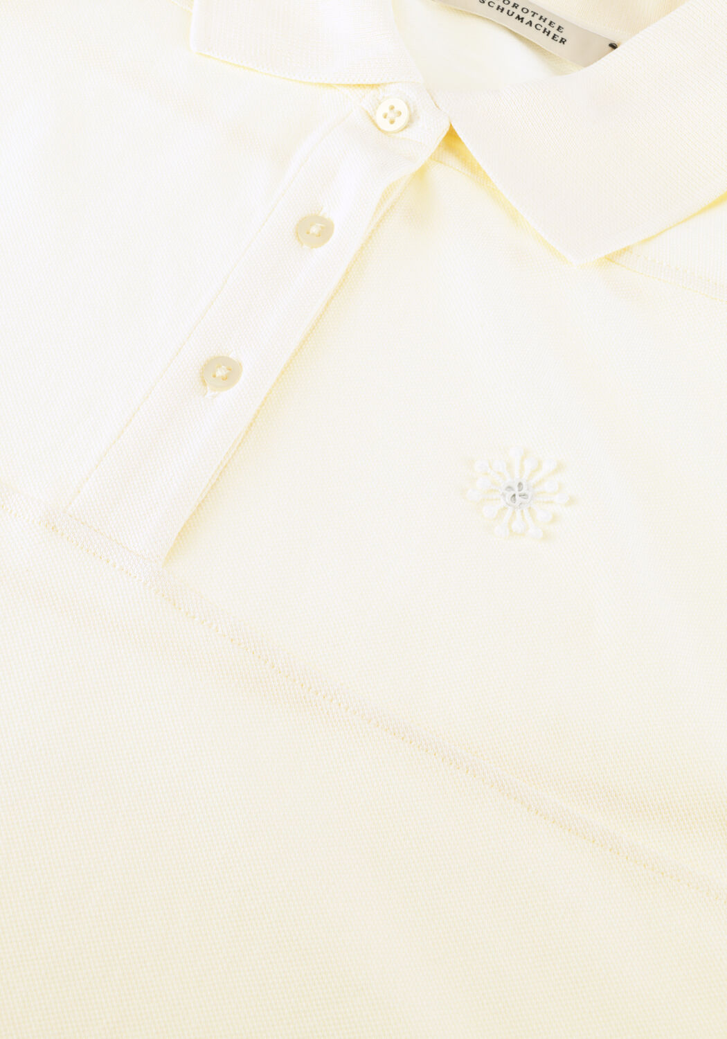 Ecru DOROTHEE SCHUMACHER Polo SPORTY ROMANCE SHIRT - large