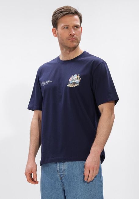 Donkerblauwe FILLING PIECES T-shirt T-SHIRT SUPPER - large