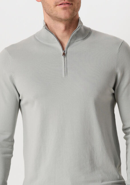 Groene PROFUOMO Trui HALF ZIP LUXURY BASIC - large