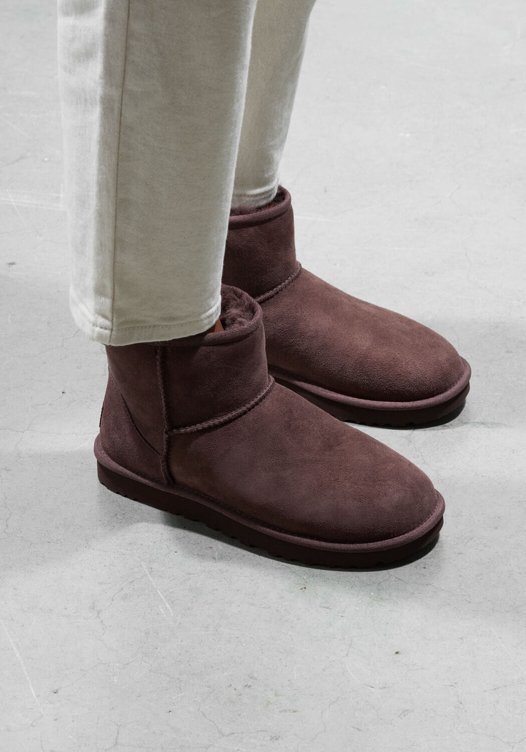 Bruine UGG Vachtlaarzen CLASSIC MINI II - large