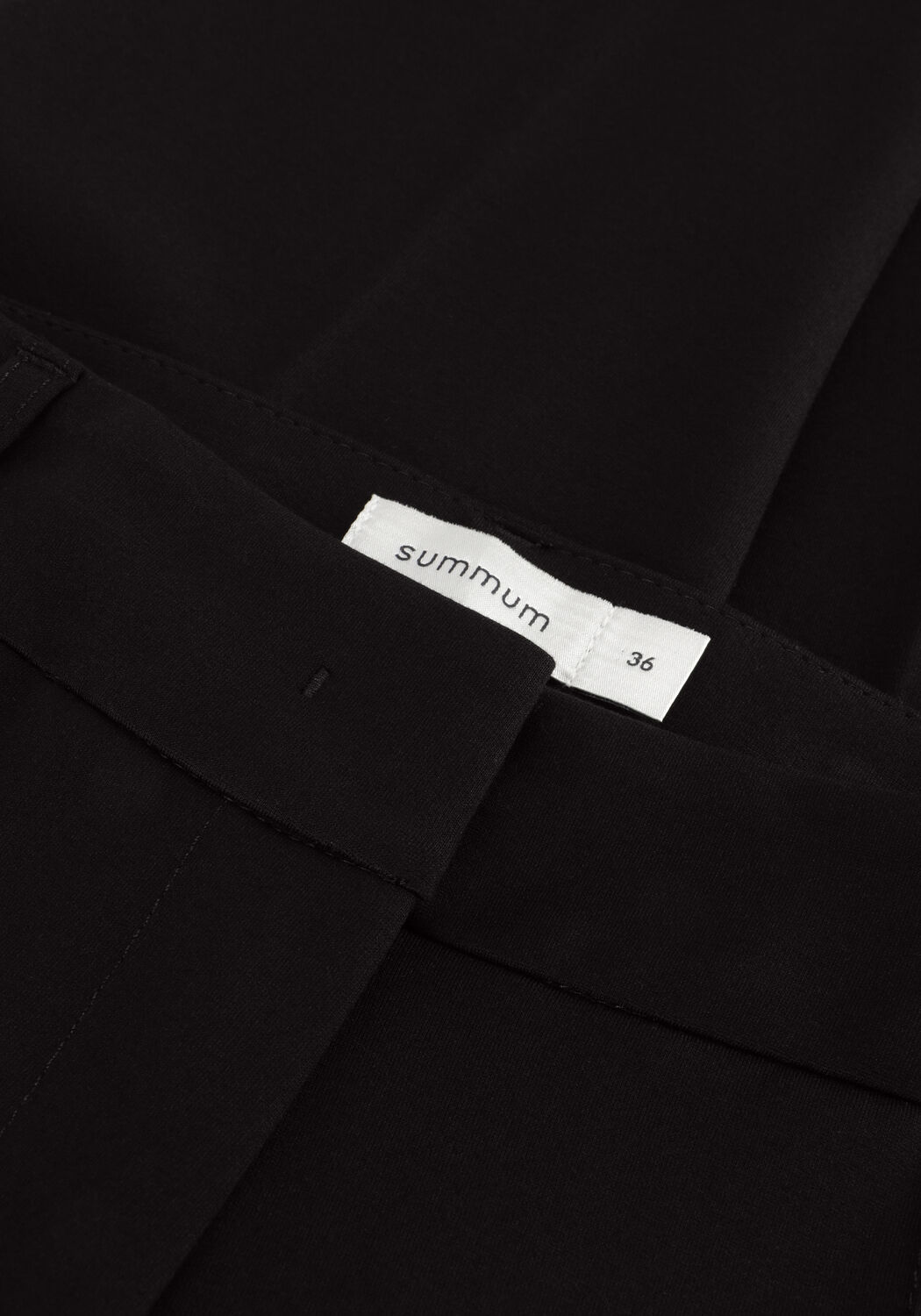 Zwarte SUMMUM Flared broek TROUSERS PUNTO MILANO - large